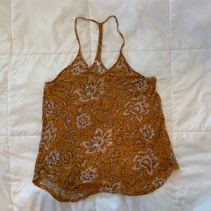 Urban Outfitters Printed Racerback Tank Top